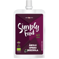 Apple, blackcurrant pulp juice "Simply Food"
