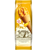 "Farmer`s" banana ice cream in wafer cone 110 ml