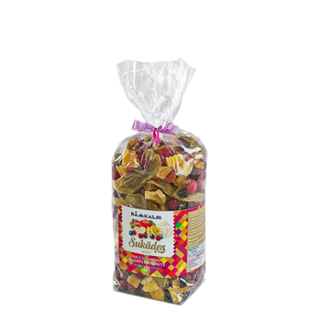 CANDIED FRUITS - MIX, 1KG IN PLASTIC BAG