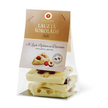 BROKEN WHITE CHOCOLATE WITH HAZELNUTS AND CRANBERRIES