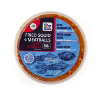 Fried squid meatballs in hot Piri Piri sauce