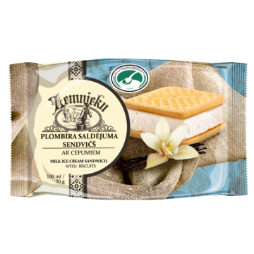 &quot;FARMER`S&quot; MILK ICE CREAM SANDWICH WITH BISCUITS