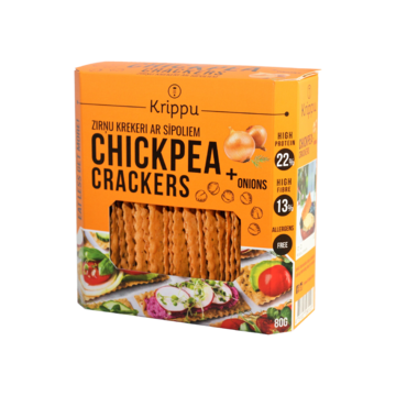 CHICKPEA CRACKERS WITH ONIONS