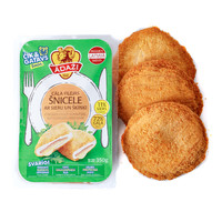 Chicken fillet schnitzel with cheese and ham 350g