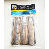 Fresh salted herring fillets