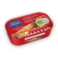 Mackerel fillets in tomato sauce
