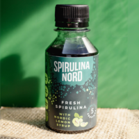 FRESH SPIRULINA SYRUP WITH NORDIC LEMON - LATVIA'S QUINCE, 14 SERVINGS, 330 ML