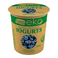 Baltais Eko yogurt with blueberries, 350g