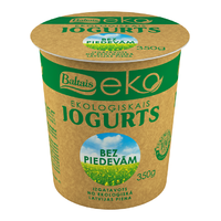 Baltais Eko natural yogurt without additives, 350g